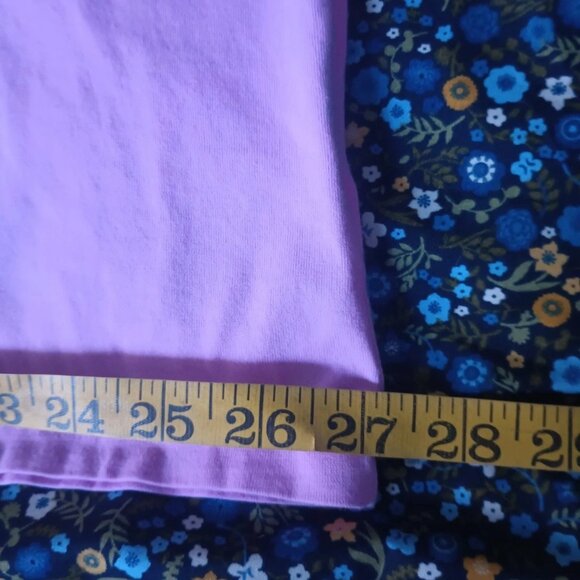 Lands End 2x Pink & Red Cotton T-shirt V-Neck Plus 22/24 - Picture 5 of 7